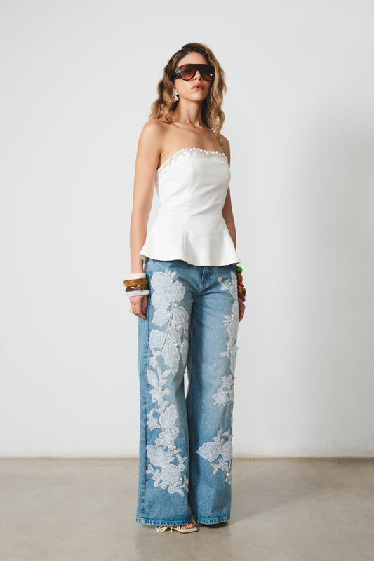 Denim Flor de Invierno