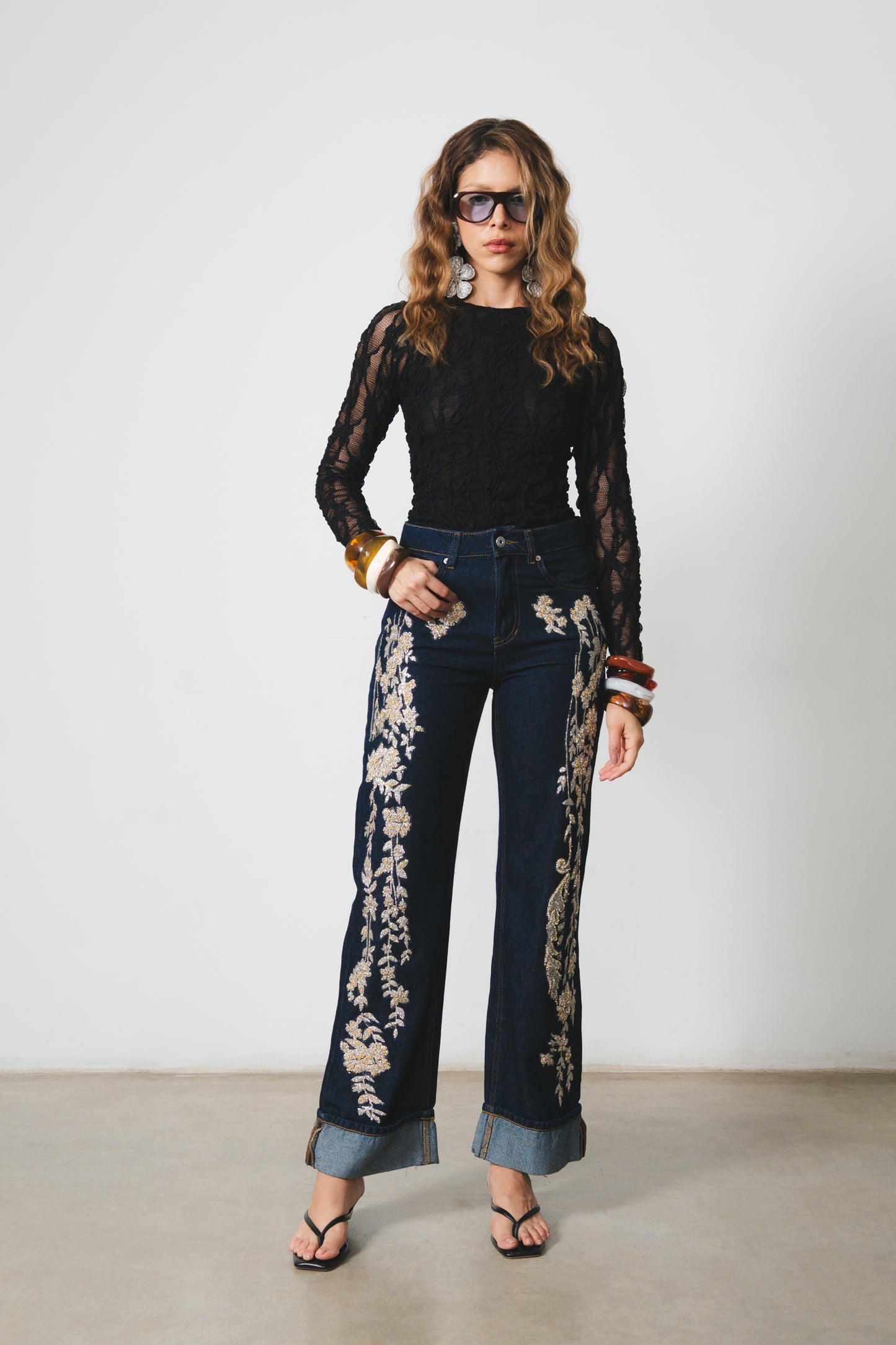Denim Rosales Oro
