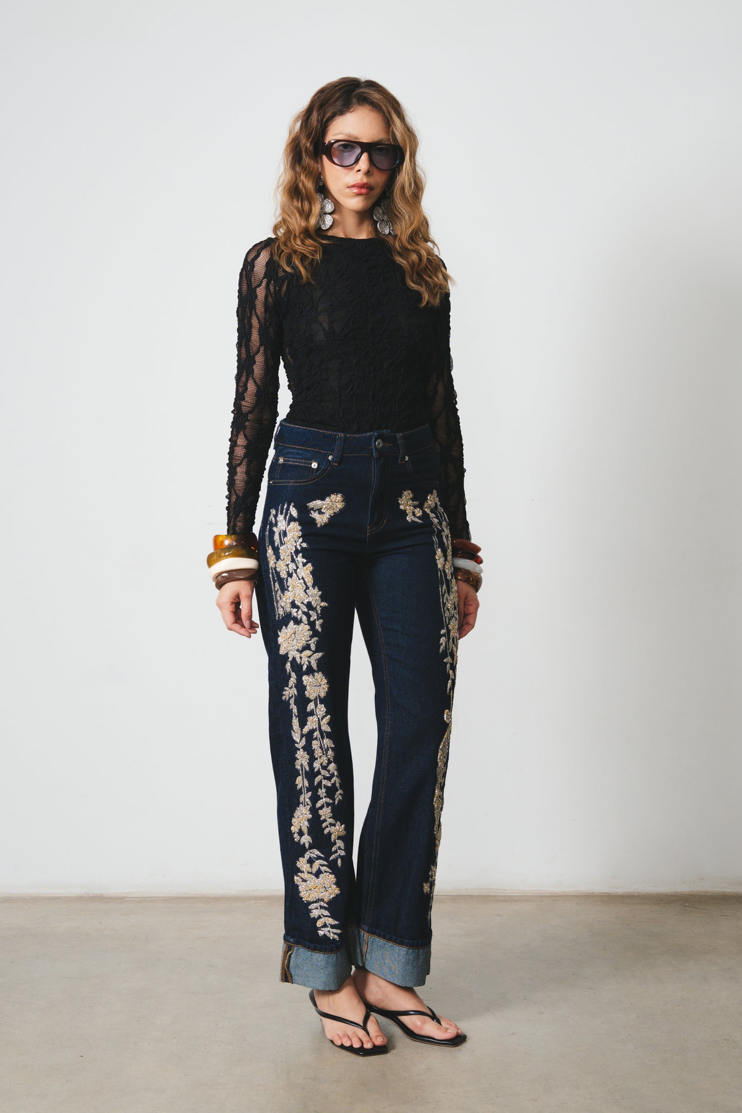 Denim Rosales Oro