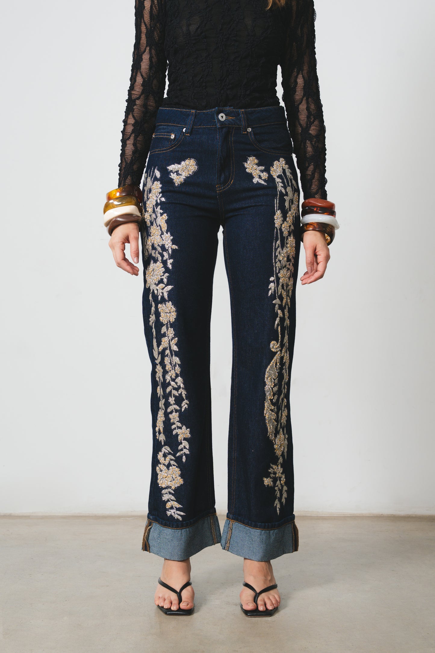 Denim Rosales Oro
