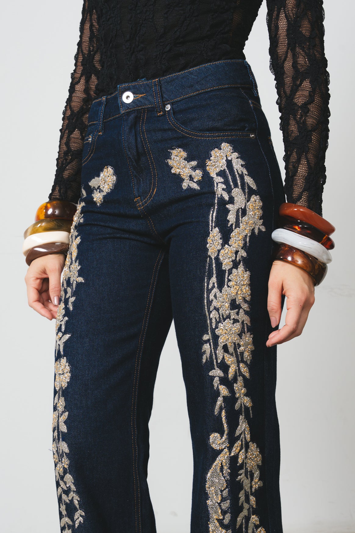 Denim Rosales Oro