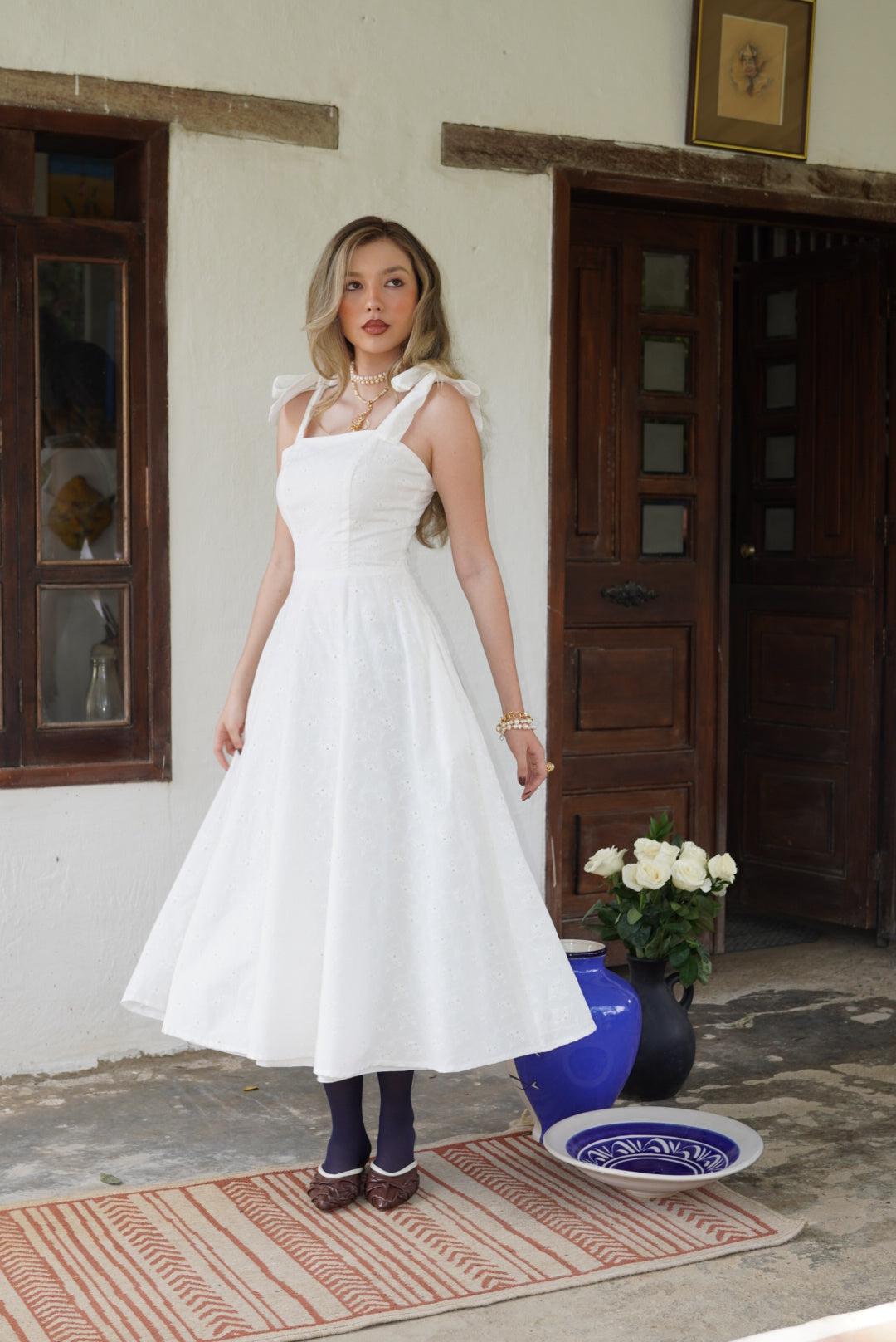Vestido Lienzo Ojalillo