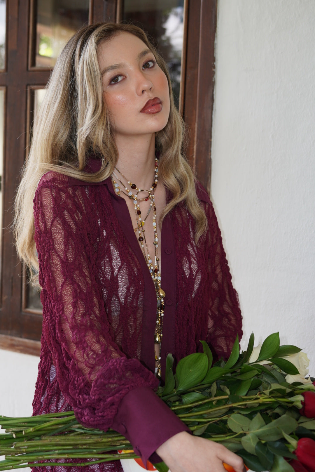 Camisera Telar Borgoña