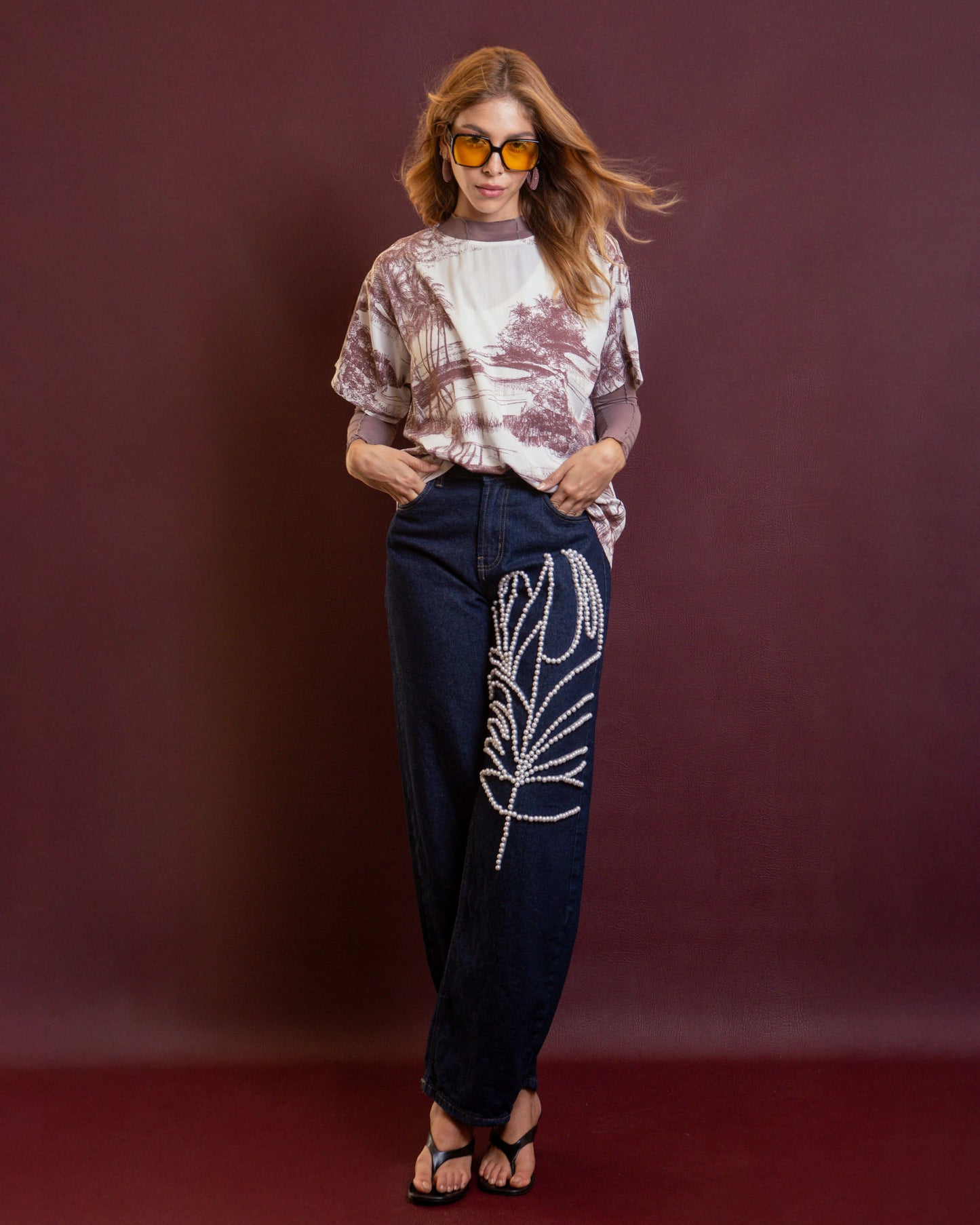Denim Hoja Rota