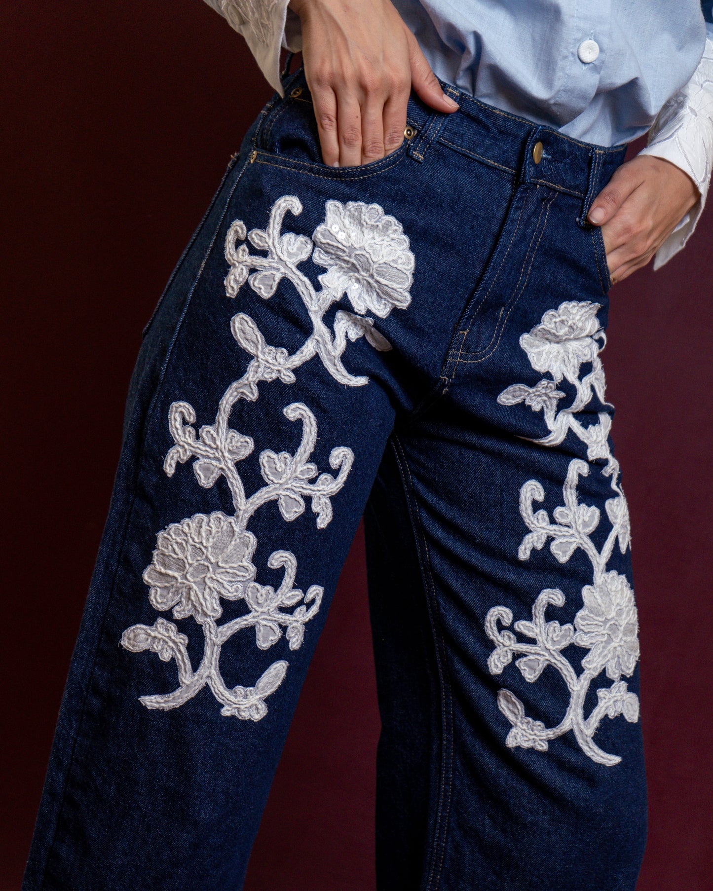 Denim Flor de Ojalillo