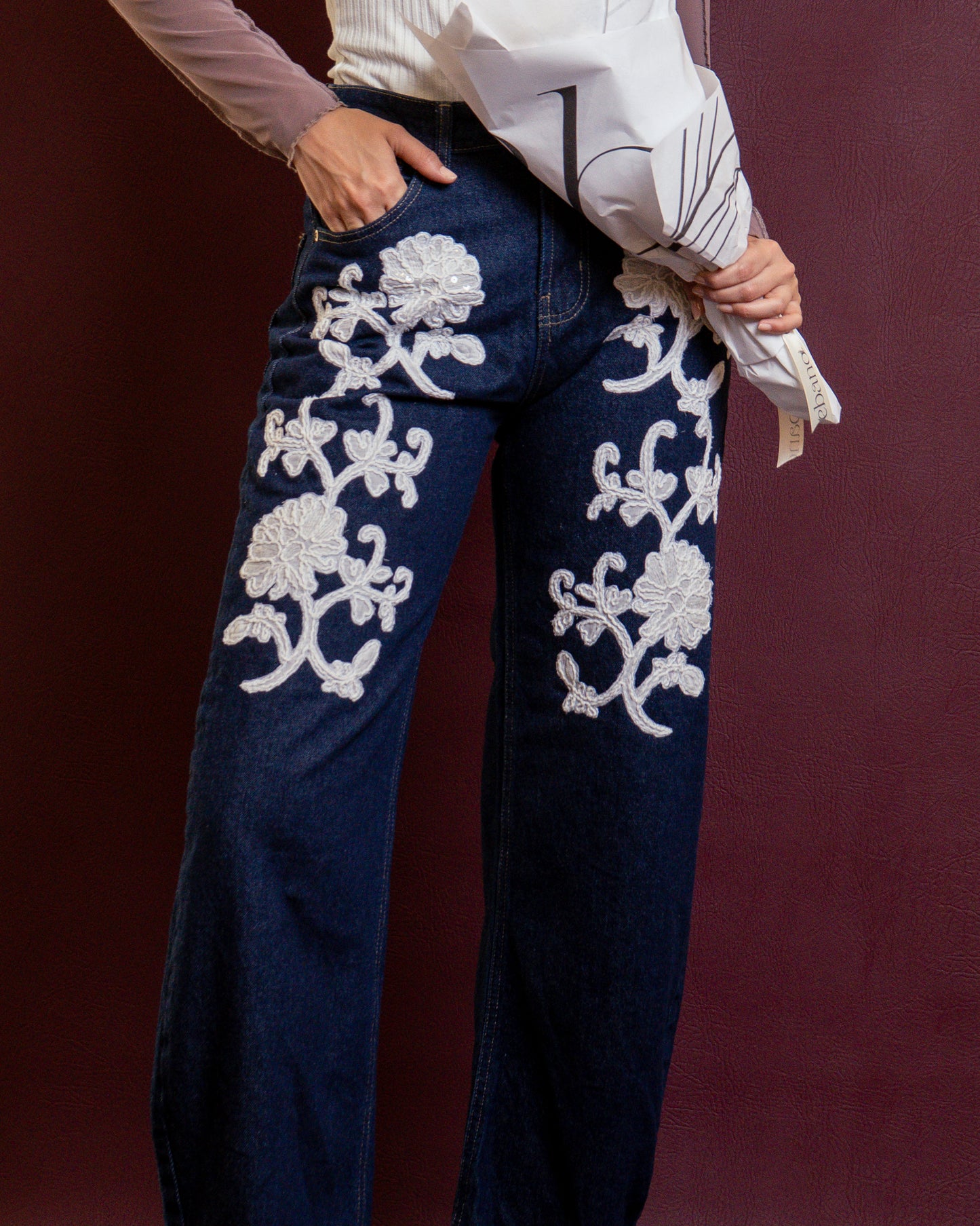 Denim Flor de Ojalillo