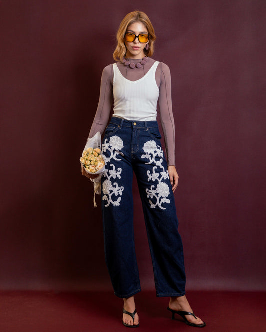 Denim Flor de Ojalillo